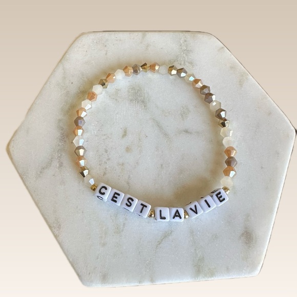 C’EST LA VIE Beaded Bracelet - Picture 2 of 2